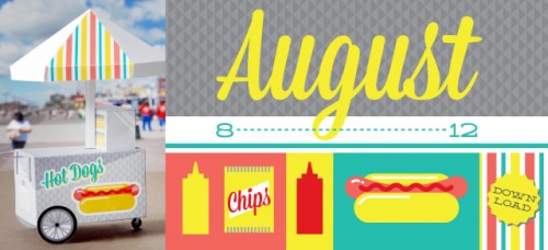 3D Hot Dog Cart calendar by Scout Creative