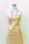 Michael Miller Glitz Sleek Chevron Pearlized in Blush