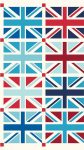 DC570-BLUE Union Jack Squares Blue Panel