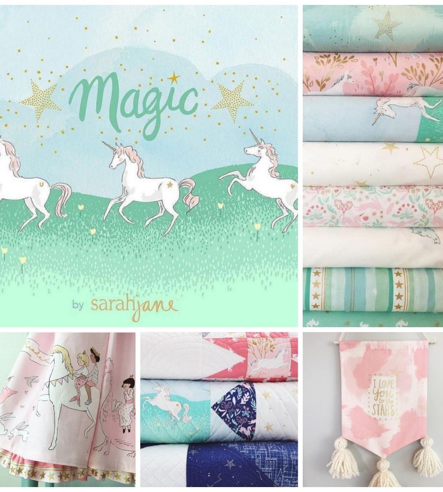 Alternative view of (Sarah Jane) Magic!, Unicorn Forest in Aqua Metallic