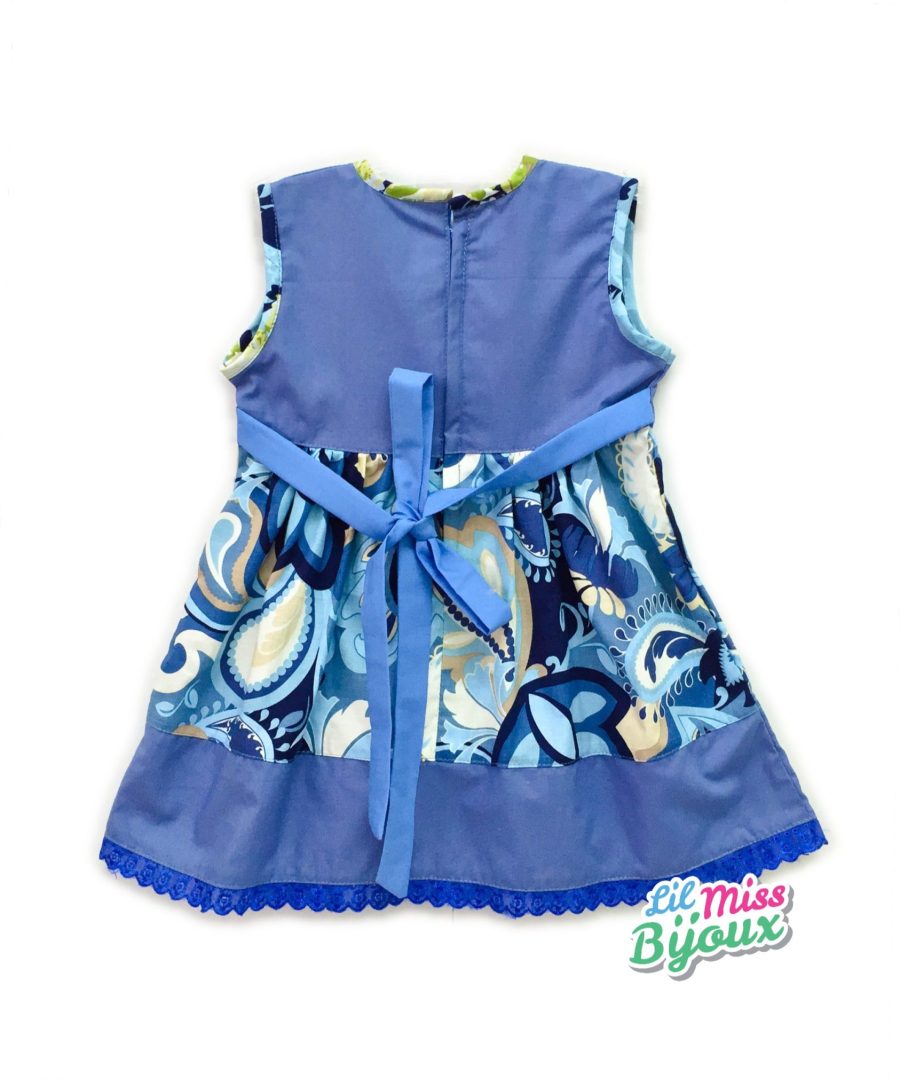 Alternative view of (Jane Dress) Vintage Paisley in Blue