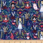 (Rifle Paper Co) Wonderland, Wonderland in Navy Metallic - Image 2