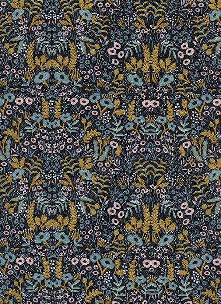 Coming Soon! Menagerie by Rifle Paper Co 13 8031 4 Rifle Paper Co Menagerie Tapestry in Midnight Metallic