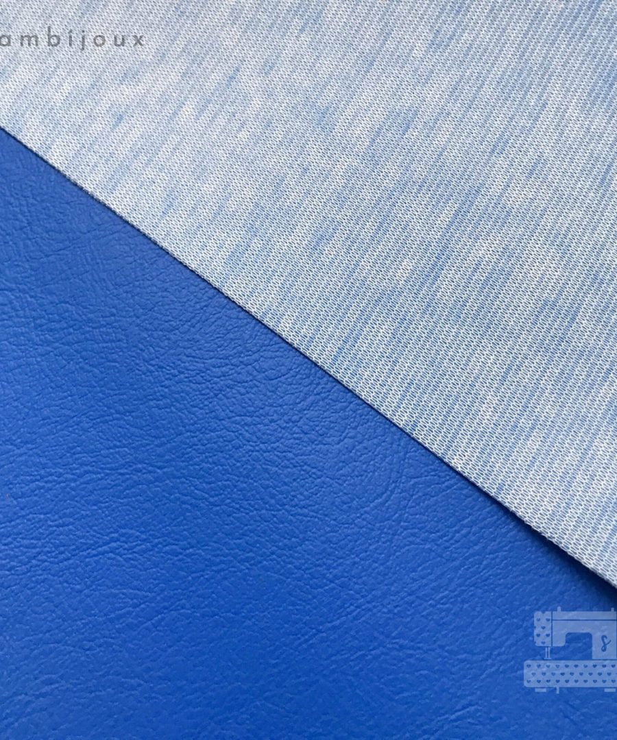 Alternative view of PVC Leather in Electric Blue