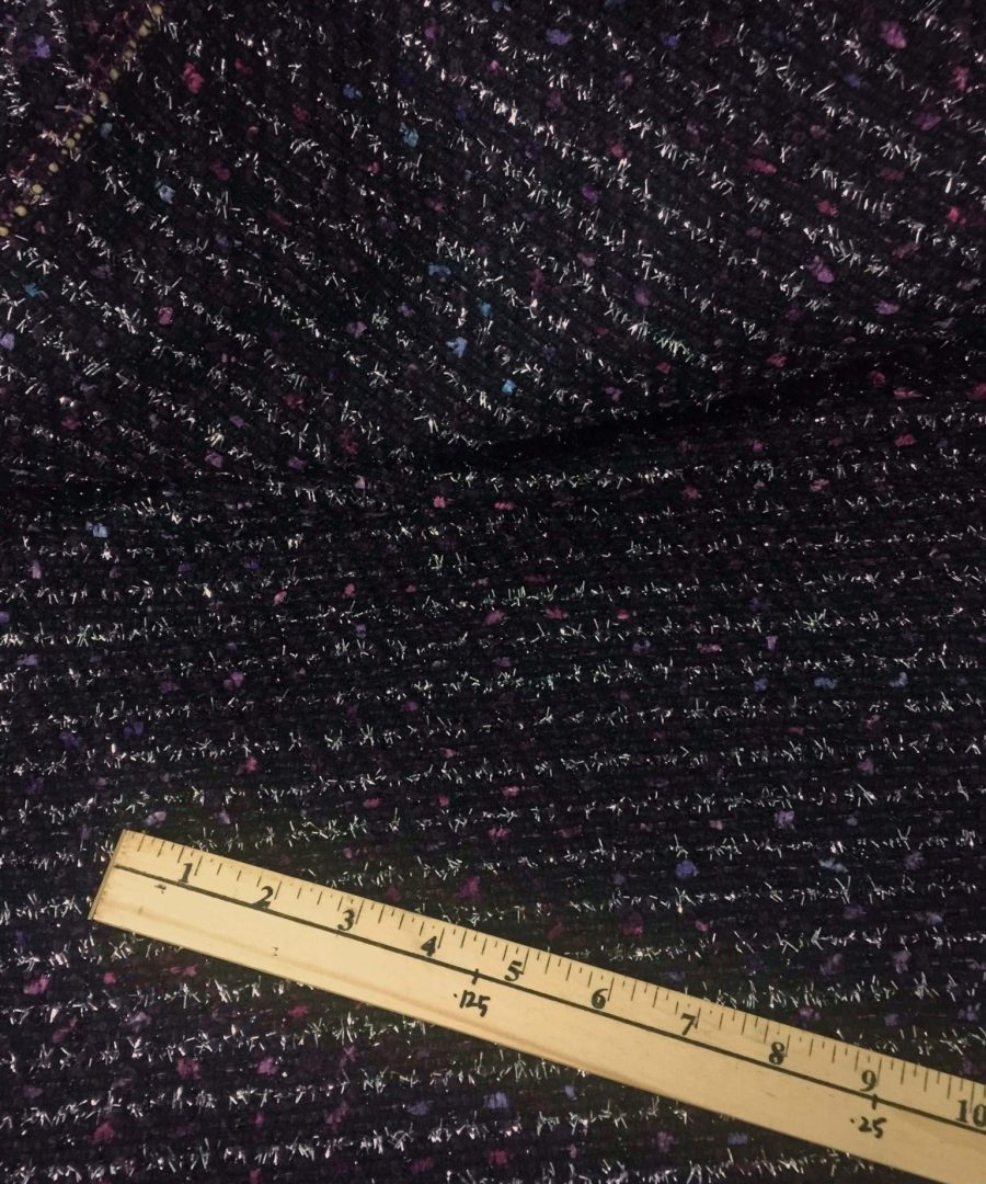 Alternative view of Tweed, Tweed in Black Silver - Fat Quarter