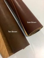 Tan Brown Thick Faux Leather Per Half Meter, Leather Like