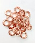Eyelets 20mm (3/4") in Rose Gold - 10 sets
