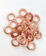 Eyelets 20mm (3/4") in Rose Gold - 10 sets