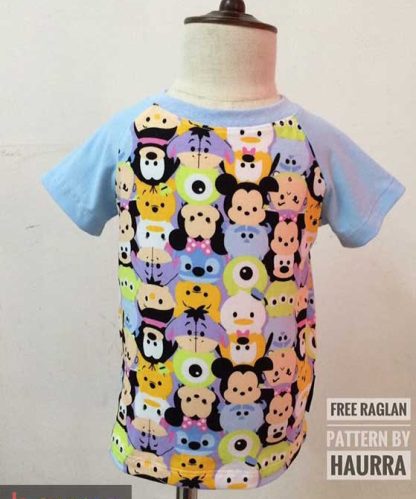 Free Raglan Tee (NB  18M)  PDF Pattern (by Haurra Sewing)