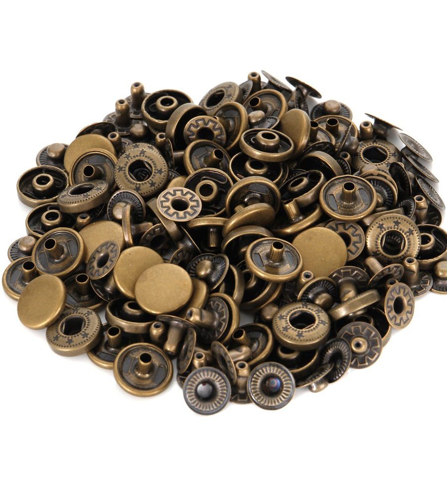 Alternative view of Metal Snap Button 12mm (1/2") in Bronze - 10 sets