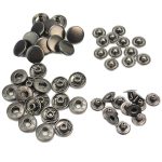 Metal Snap Button 12mm (1/2") in Gun Black - 10 sets - Image 3