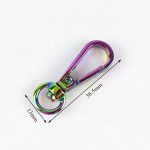 Small Swivel Hook with Lobster Claps in Iridescent Rainbow - Image 2