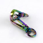 Small Swivel Hook with Lobster Claps in Iridescent Rainbow - Image 4