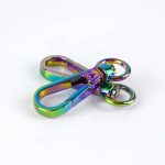 Small Swivel Hook with Lobster Claps in Iridescent Rainbow - Image 5