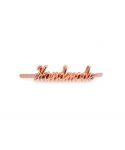 Metal Tag, Handmade Label Script Style in Rose Gold