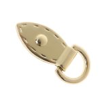 Metal Mini Strap Connector, Leaf Buckle in Light Gold