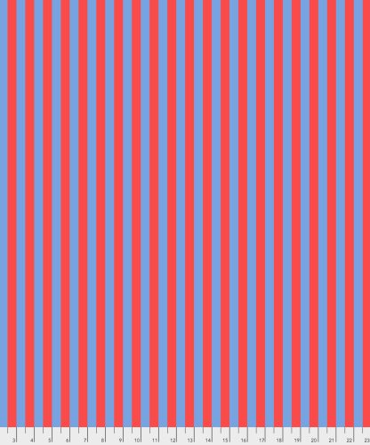 (Tula Pink) True Colors Pom Poms & Stripes, Tent Stripe In Lupine