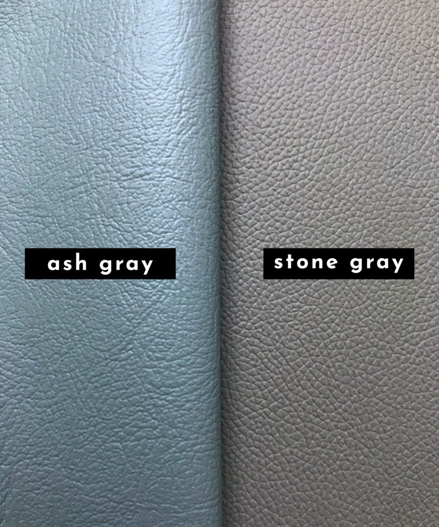 pvc leather ash vs stone gray scaled PVC1-6906-0725