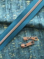 shambijoux zipper agean blue rose gold