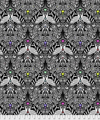 (Tula Pink) Linework, Tall Tails in Ink