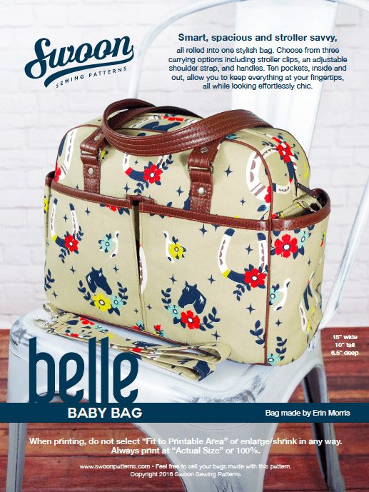 swoon belle baby bag cover