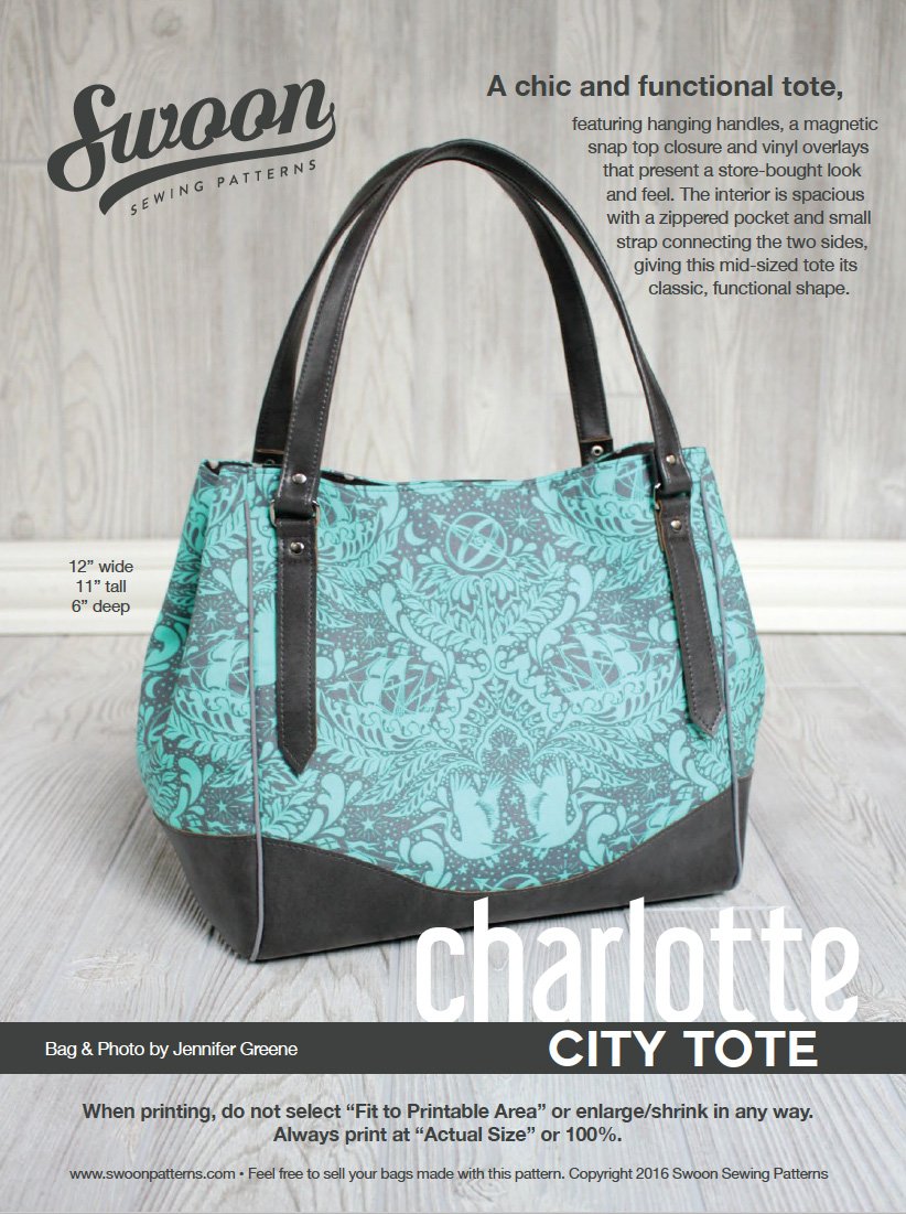 swoon charlotte city tote cover