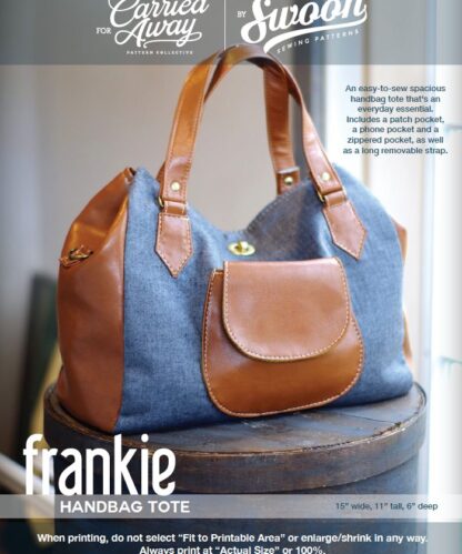 Frankie Handbag Tote - PDF Pattern (by Swoon Patterns)