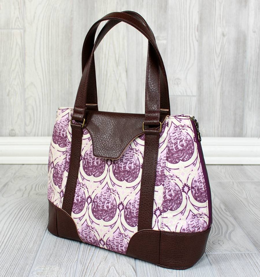 Alternative view of Harriet Expandable Tote - PDF Pattern (by Swoon Patterns)