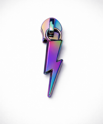 zipper pull lightning bolt rainbow - shambijoux