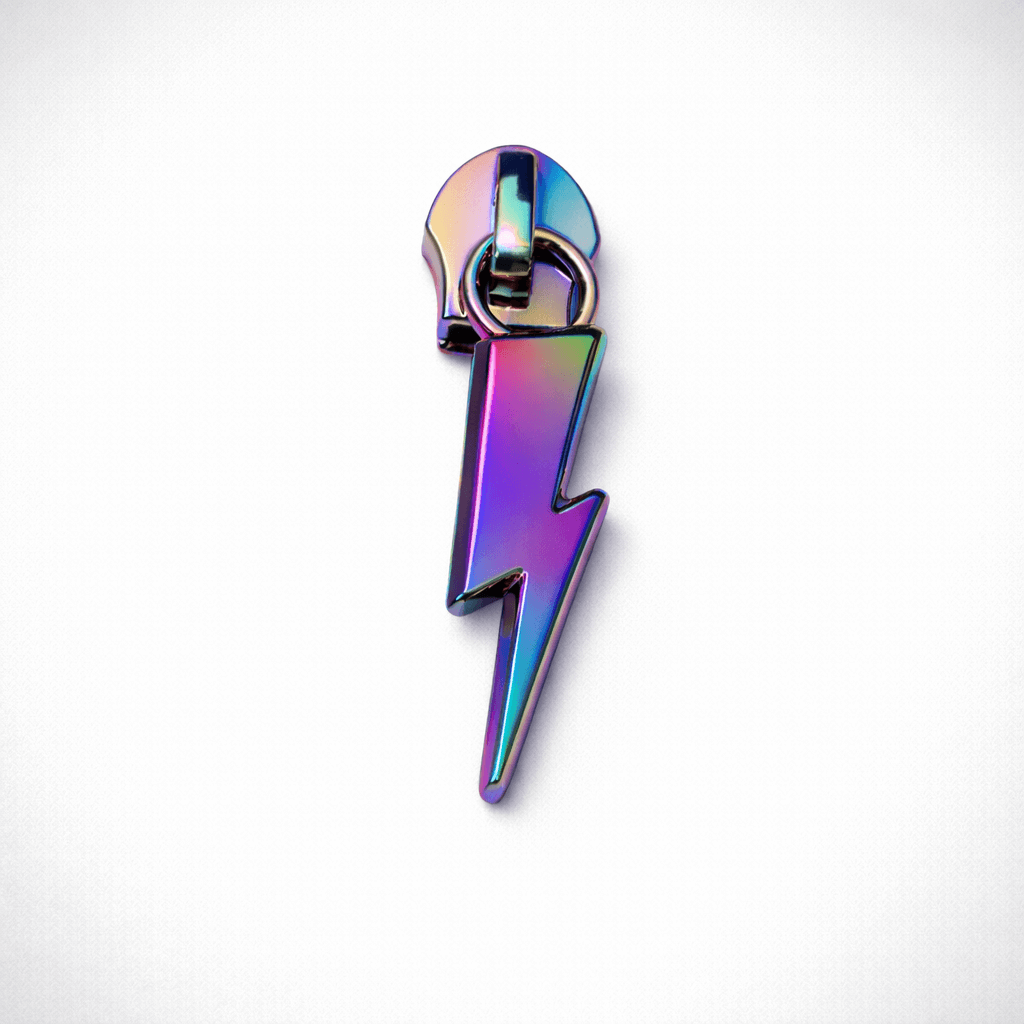 zipper pull lightning bolt rainbow zipper pull lightning bolt rainbow - shambijoux