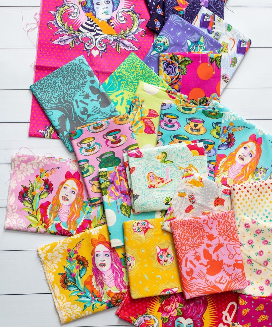 Alternative view of Curiouser & Curiouser Fat Quarter Bundle by Tula Pink