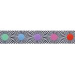 (Tula Pink Ribbons) Linework, Black Stripes and Multi Dots 7/8" - Image 2