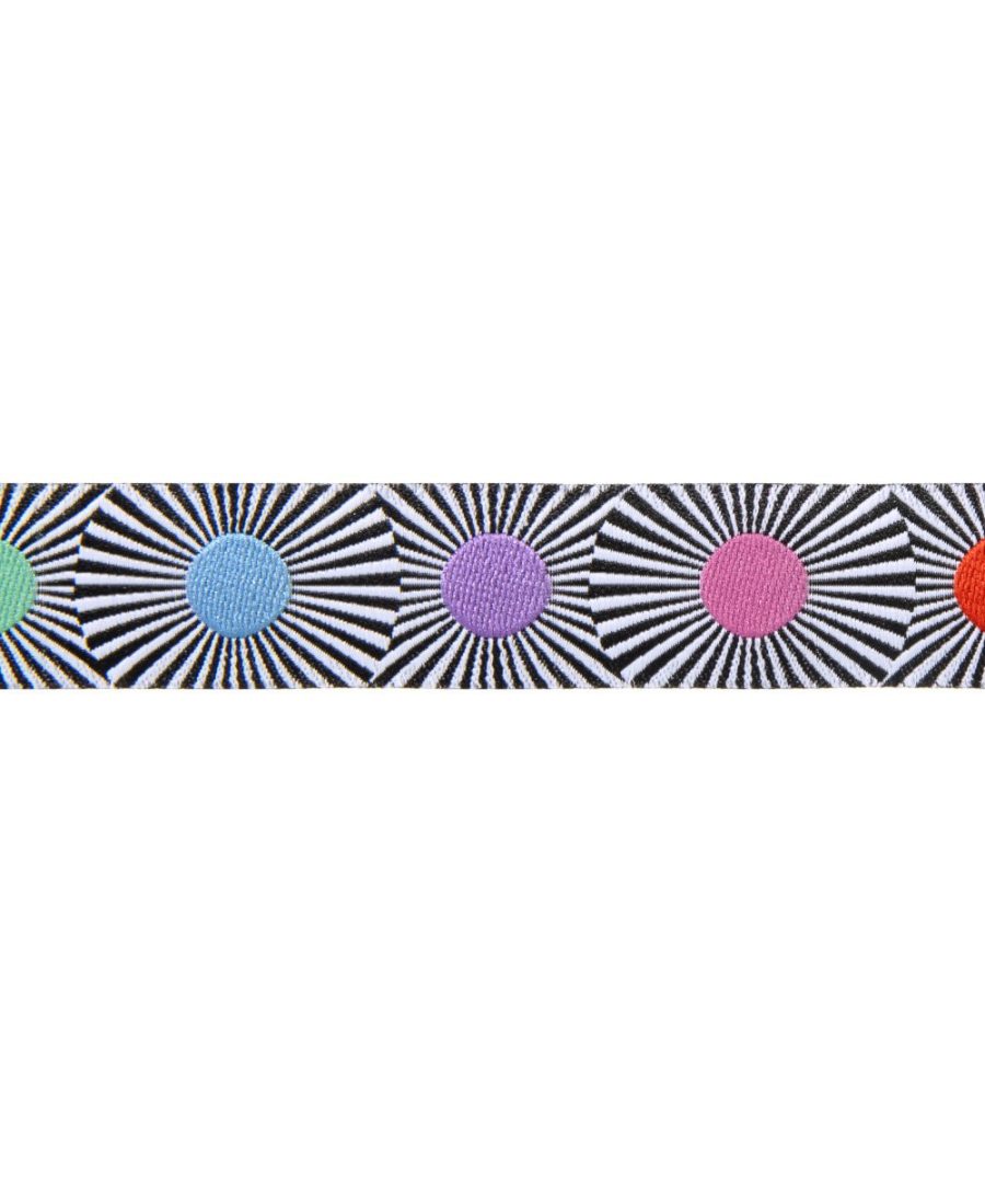 Alternative view of (Tula Pink Ribbons) Linework, Black Stripes and Multi Dots 7/8"