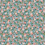 (Rifle Paper Co) Garden Party, Rosa in Chambray Metallic