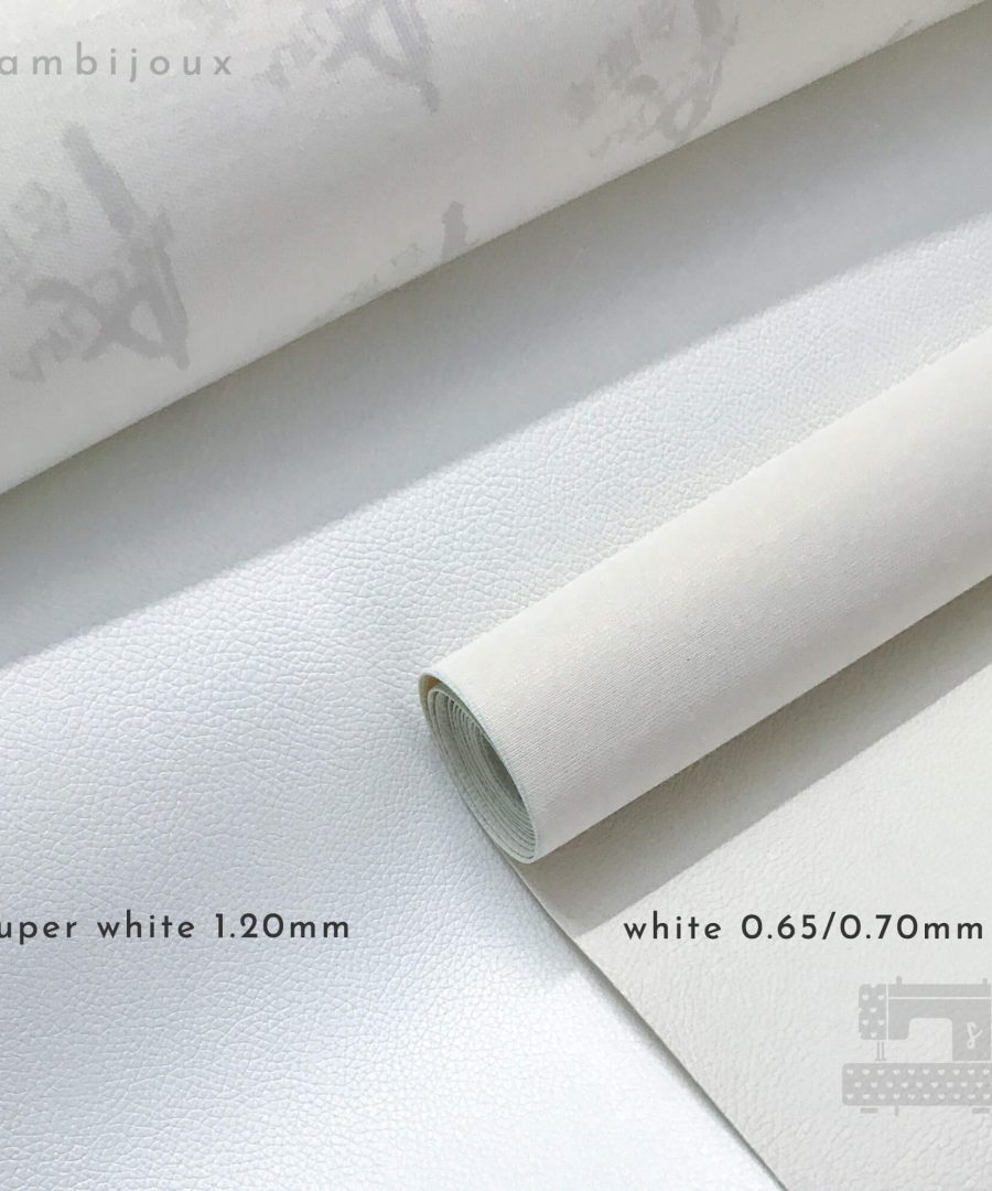 PVC Leather Super White ACC8001 color difference