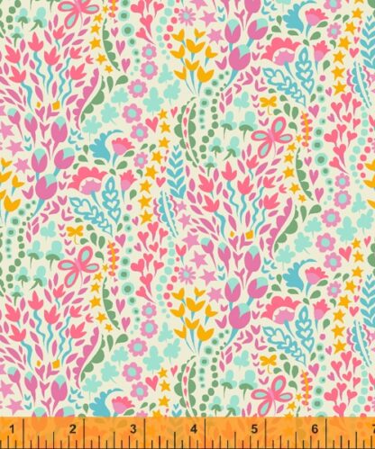 (Sally Kelly) Eden, Flower Blanket in Cream