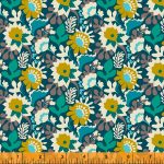 (Sally Kelly) Eden, Flower Trail in Dark Teal