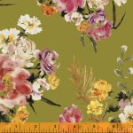 (Kelly Ventura) Wildflower, Coral Charm in Olive