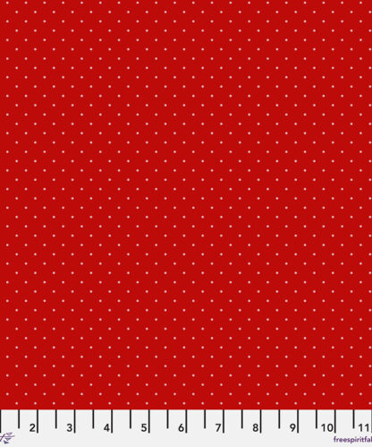 (Tula Pink) Tiny Stripes and Tiny Dots, Tiny Dots in Watermelon