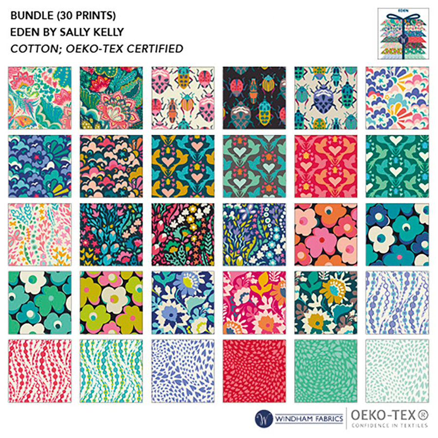 Alternative view of FAT QUARTER Bundle – Eden by Sally Kelly (30 prints)