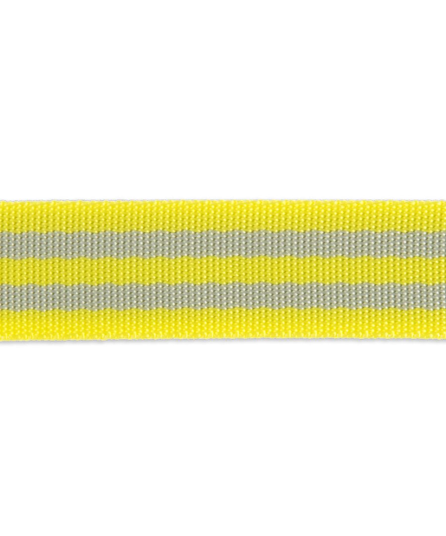 Grey/Neon Yellow- 1"- Tula Pink Webbing