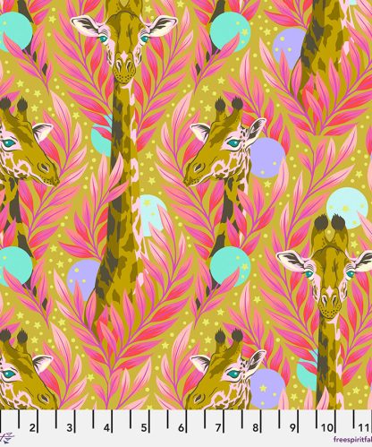 (Tula Pink) Everglow, Neck For Days in Moonbeam