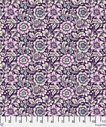 (Tula Pink) Nightshade Deja Vu, Mini Spider Blossom in Nerium