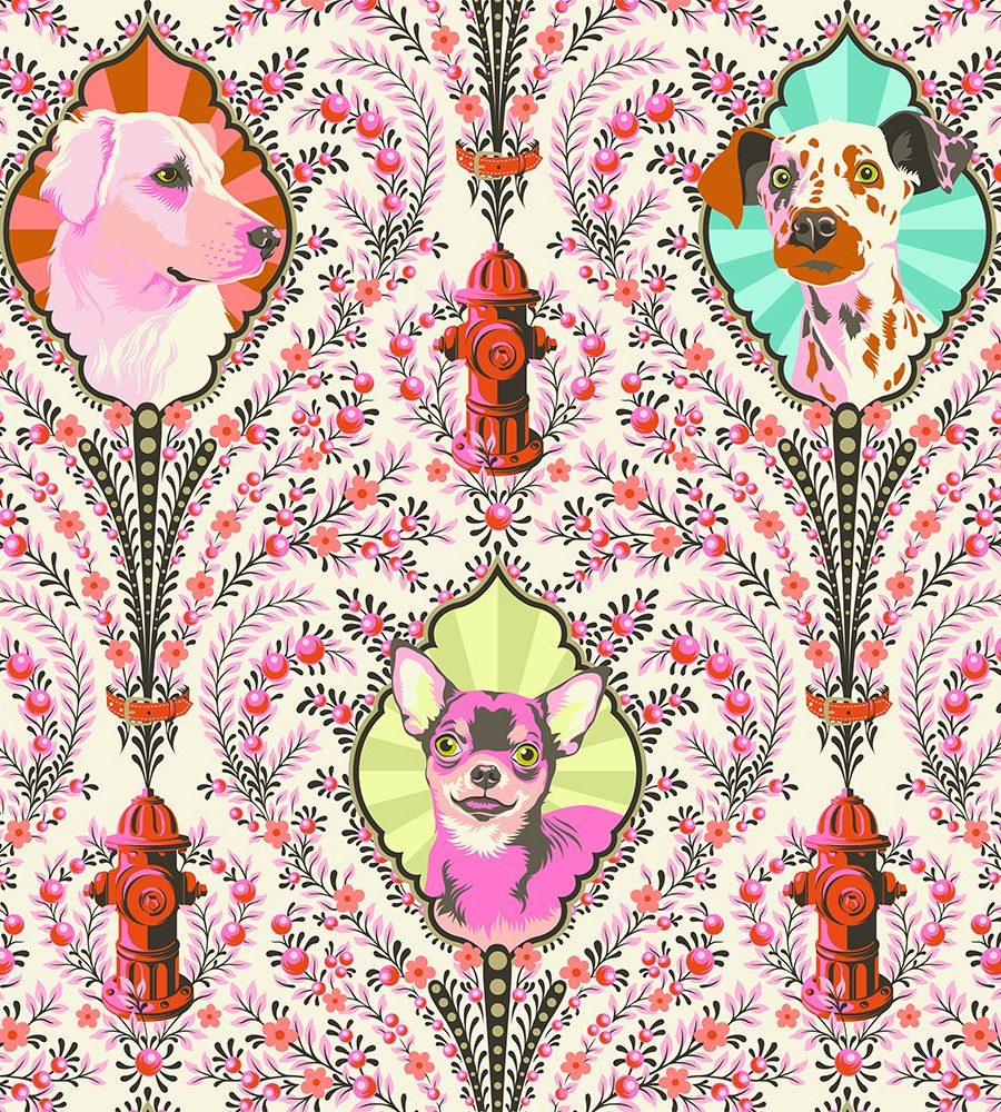 (Tula Pink) Besties, Puppy Dog Eyes in Blossom