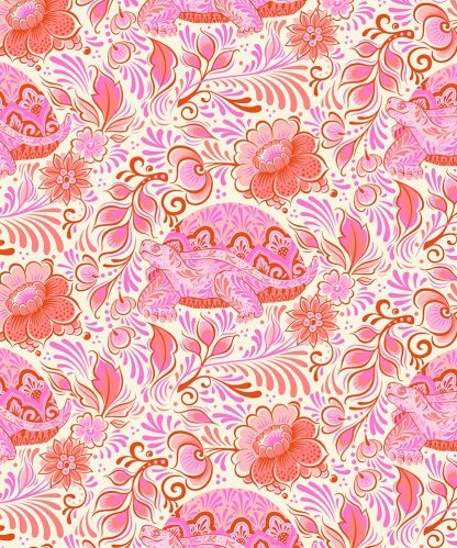 (Tula Pink) Besties, No Rush in Blossom