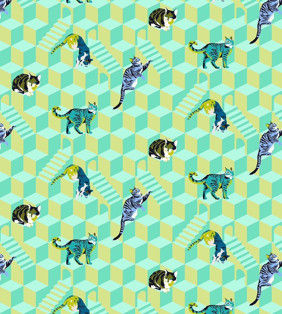 (Tula Pink) Besties, Sitting Pretty in Meadow