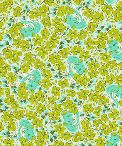 (Tula Pink) Besties, Chubby Cheeks in Clover