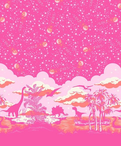 (Tula Pink) Roar!, Meteor Showers in Blush