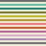 (Tula Pink) Tabby Road Deja Vu, Disco Stripe in Prism