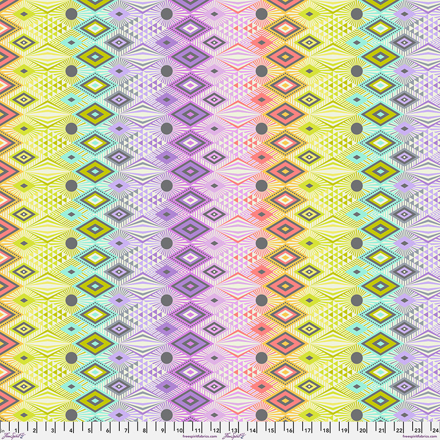 Alternative view of (Tula Pink) Tabby Road Deja Vu, Disco Lucy in Prism